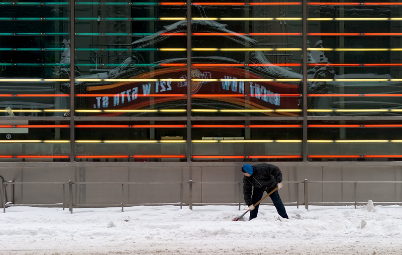 Flag in the Snow